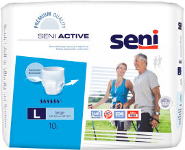 Акція на Подгузники-трусики для взрослых Seni Active Large 10 шт (5900516690915) від Rozetka UA
