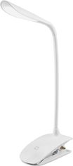 Акція на Настольная лампа ColorWay Flexible&Clip 1.5 Вт 5500-6000 K White (CW-DL04FCB-W) від Rozetka UA