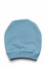 Акція на Шапочка трикотажная для новорожденного голубая Модный карапуз 03-00710_36 40 від Podushka