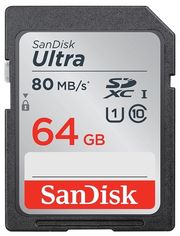 Акция на Карта памяти SANDISK SDXC 64GB Class 10 UHS-I R100MB/s Ultra (SDSDUNR-064G-GN6IN) от MOYO
