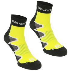 Акция на Salomon XA Pro Running Носки 2 шт. Мужские Черные/Жёлтые от SportsTerritory