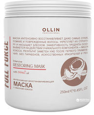 Акція на Интенсивная восстанавливающая маска Ollin Professional Ollin Full Force с маслом кокоса 250 мл (4620753725782) від Rozetka UA