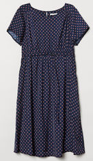 Акция на Платье H&M Mama XAZ182023VPEA XXL Темно-синее (DD2000003936410) от Rozetka UA