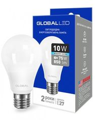 Акция на Светодиодная лампа GLOBAL A60 10W яркий свет 220V E27 AL (1-GBL-164) от MOYO