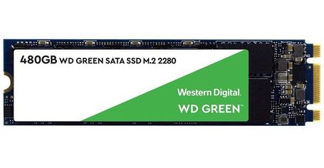 Акция на SSD накопитель WD M.2 Green 480GB 2280 SATA TLC (WDS480G2G0B) от MOYO