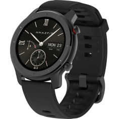 Акция на Смарт-часы Amazfit GTR 42 mm Black от Foxtrot