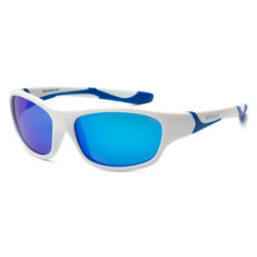 Акция на Сонцезахисні окуляри Koolsun Sport біло-блакитні до 8 років (KS-SPWHSH003) от Будинок іграшок