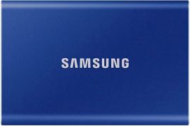 Акция на SSD накопитель SAMSUNG USB Type-C 500GB T7 Indigo Blue (MU-PC500H/WW) от MOYO