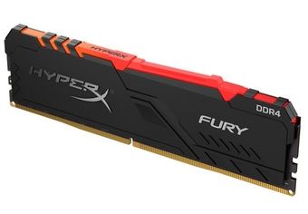 Акция на Память для ПК HyperX DDR4 2666 16GB Fury RGB Black  (HX426C16FB3A/16) от MOYO