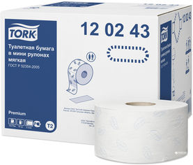 Акція на Туалетная бумага Tork в мини-рулонах мягкая 12 рулонов (TORK120243) від Rozetka UA