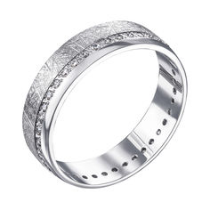 Акція на Обручальное серебряное кольцо с фианитами 000133407 000133407 20 размера від Zlato