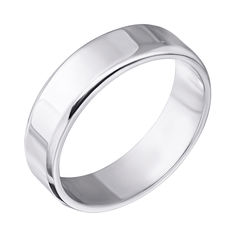 Акція на Серебряное обручальное кольцо 000043138 000043138 15 размера від Zlato