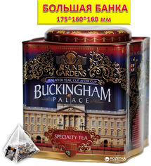 Акція на Чай черный+зелелный Sun Gardens Buckingham 100 пирамидок 200 г (4820082706807) від Rozetka UA