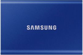 Акція на SSD накопитель SAMSUNG USB Type-C 2TB T7 Indigo Blue (MU-PC2T0H/WW) від MOYO