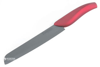 Акция на Кухонный нож Fissman Torro для нарезки 150 мм Red (KN-2241.CV) от Rozetka UA