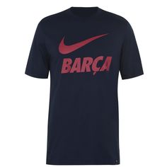 Акция на Nike FC Barcelona Мужская Футболка Синяя от SportsTerritory