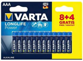 Акция на Батарейка VARTA LONGLIFE POWER AAA BLI 12 (8+4) ALKALINE от MOYO