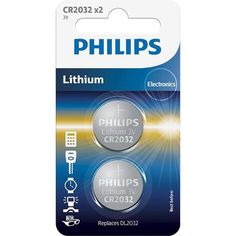 Акція на Батарейка Philips Lithium CR 2032 BLI 2 (CR2032P2/01B) від MOYO