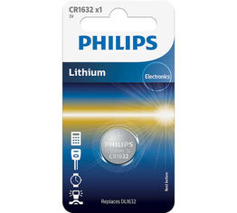 Акція на Батарейка Philips Lithium CR 1632 BLI 1 (CR1632/00B) від MOYO