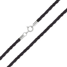 Акция на Хлопковый утолщенный плетеный шнурок с серебряной застежкой 000051813 000051813 55 размера от Zlato