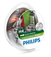 Акция на Лампа галогенная Philips H4 LongLife EcoVision (12342LLECOS2) от MOYO