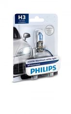 Акция на Лампа галогеновая Philips H3 WhiteVision +60% (12336WHVB1) от MOYO