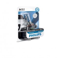 Акція на Лампа галогеновая Philips H11 WhiteVision +60% (12362WHVB1) від MOYO