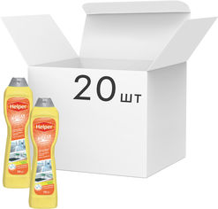 Акция на Упаковка чистящего крема Helper универсального Лимон 500 мл х 20 шт (4820183970596) от Rozetka UA