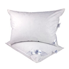 Акція на Подушка пуховая 100% серый пух SoundSleep Air Soft 50х70 см вес 650 г від Podushka