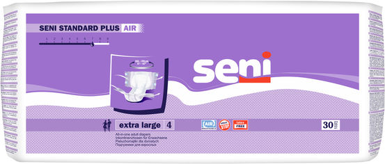 Акция на Подгузники для взрослых Seni Standard Plus Air extra large 30 шт (5900516693695) от Rozetka UA