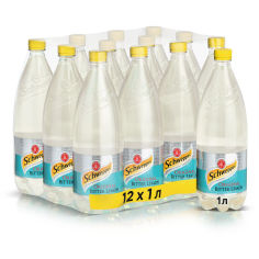 Акция на Упаковка безалкогольного напитка Schweppes Bitter Lemon 1 л х 12 бутылок (5449000064202) от Rozetka