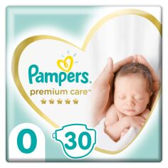 Акція на Подгузники Pampers Premium Care Размер 0 Newborn 1-2.5 кг 30 подгузников 4015400536857 від Podushka