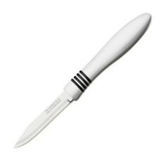 Акція на Набор ножей для овощей Tramontina COR &amp; COR 2 шт 76 мм с белой ручкой 23461/283 від Podushka