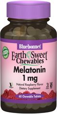 Акція на Аминокислота Bluebonnet Nutrition Earth Sweet Chewables Мелатонин 1 мг Вкус Малины 60 жевательных таблеток (743715009905) від Rozetka UA