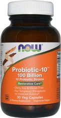 Акція на Биологически активная добавка Now Foods Probiotic 100 Billion 30 капсул (733739029317) від Rozetka UA