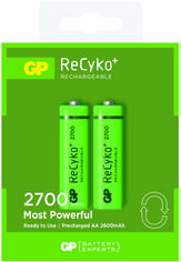 Акция на Аккумуляторы GP ReCyko AA NiMH 1.2V 270AAHCE-U2 2700 мАч 2 шт (4891199077746) от Rozetka UA