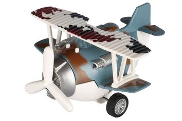 Акция на Самолет металический инерционный Same Toy Aircraft cиний со светом и музыкой (SY8015Ut-4) от MOYO