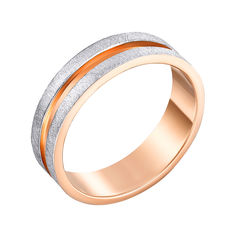 Акція на Золотое обручальное кольцо с гранжевой поверхностью, 5,5мм 000117427 000117427 19 размера від Zlato