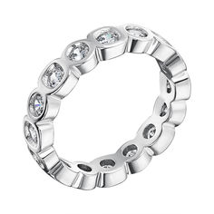 Акція на Серебряное кольцо с фианитами 000137415 000137415 18.5 размера від Zlato