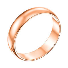 Акція на Обручальное кольцо из красного золота 000103664 000103664 20 размера від Zlato