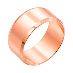 Акція на Обручальное кольцо из красного золота 000103676 000103676 16.5 размера від Zlato