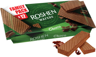 Акція на Упаковка вафель Roshen Wafers Шоколад 216 г х 24 шт (4823077633792) від Rozetka UA