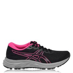 Акция на Asics Gel Excite 7 Женские Кроссовки для Бега Черные/С Принтом от SportsTerritory