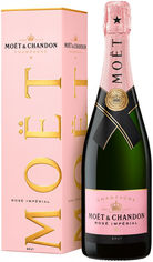 Акция на Шампанское Moet & Chandon "Rose Imperial" (сухое, розовое) 0.75л, gift box (BDA1SH-SMC075-006) от Stylus