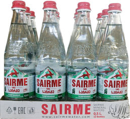 Акция на Упаковка минеральной газированной воды Sairme 0.5 л х 12 бутылок (4860001590124) от Rozetka UA