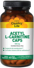 Акція на Жиросжигатель Country Life L-Carnitine 500 мг 60 капсул (015794010753) від Rozetka UA