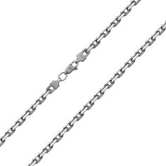 Акция на Серебряная цепь с гранеными звеньями якорного плетения, 5,5 мм 000118270 55 размера от Zlato