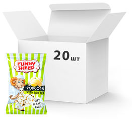 Акция на Упаковка попкорна Funny Sheep со сливочным маслом 90 г х 20 шт (24820196720024) от Rozetka UA