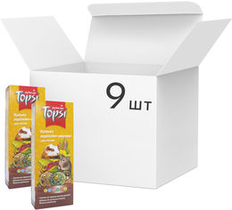 Акція на Упаковка корма для грызунов Topsi Колобки орехово-овощные 140 г 9 шт (14820122208718) від Rozetka UA