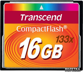 Акція на Transcend CompactFlash 16GB 133x (TS16GCF133) від Rozetka UA